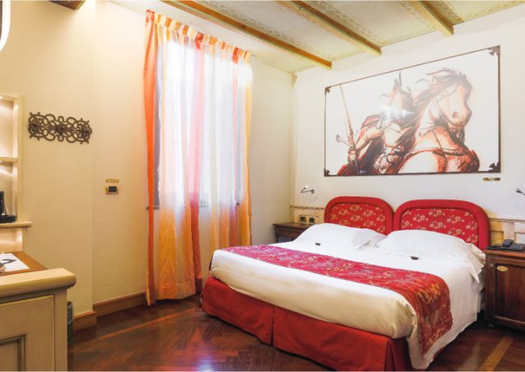 Chambre double deluxe Art Hotel Commercianti Bologne Chambre double deluxe Art Hotel Commercianti Bologne
