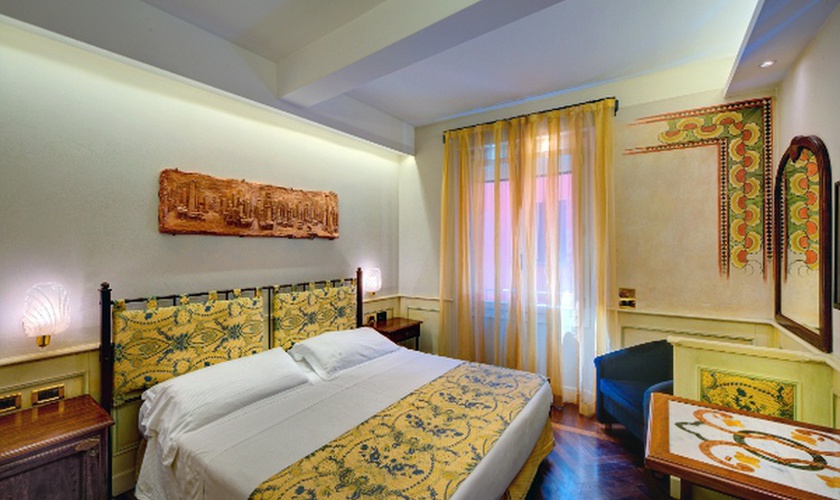 Chambre double classique Art Hotel Commercianti Bologne Chambre double classique Art Hotel Commercianti Bologne