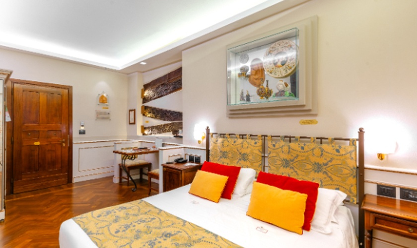 Chambre double deluxe  Art Hotel Commercianti Bologne