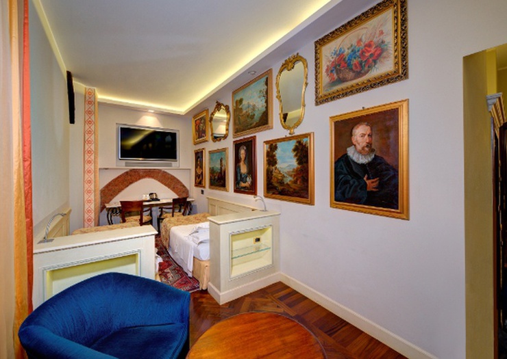Chambre double classique Art Hotel Commercianti Bologne Chambre double classique Art Hotel Commercianti Bologne
